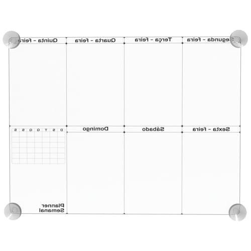Quadro Planner Planejador Semanal de Parede Agenda Organizador de Tarefas - ARTBOX3D