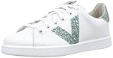zapatillas victoria secret  Victoria Tenis Piel/Glitter, Zapatillas Unisex Niños, Azul (Agua 24), 35 EU