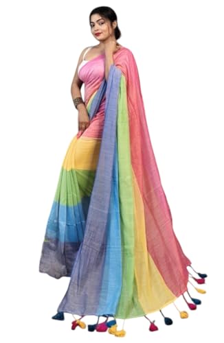 Image of Pure Cotton Saree | Soft & Lightweight | Handloom Woven Elegance for Festive & Casual Wear
