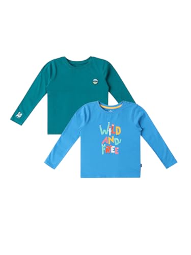 Image of Nautinati Boys 100% Cotton Full Sleeve Printed T-Shirt | Age 1-5 Years