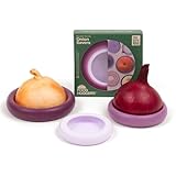Food Huggers Onion Hugger - Onion Storage & Saver BPA Free Silicone Snug Fit Containers Perfect Holder & Keeper for Refrigerator to Keep Your Onions Fresh Longer - Set of 3