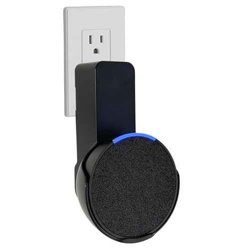 Soporte de pared para Echo Pop con organizador de cables y diseño decorativo