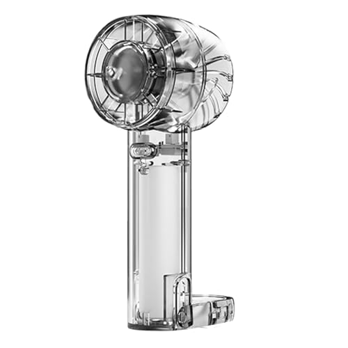 Eventerde Van personal, ventilador de bolsillo - Climatizador de turbina de estado sólido de compresión de hielo transparente, USB recargable Creative Ice Enfriar Fan de bolsillo, Configuración de 3