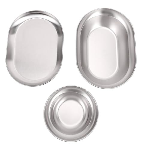 POCREATION Camping Mess Kit, 304 Acero Inoxidable Platos y Cuencos 3 Piezas miniatura 2