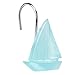 Nautical Shower Curtain Hooks, Tropical Ocean Style Blue Anchor, Rudder, Sailboat, and Lighthouse, Glow in The Dark Summer Bathroom Decor Accessories, Fun Voyage Unique Sea Theme
