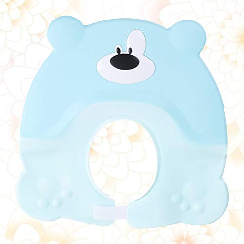 Cabilock Home 1 pç Touca de shampoo macia com desenho de urso ajustável para crianças (verde menta)