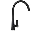 Schock 521000S Küchenarmatur GOTA schwarz – Hochdruck Armatur mit Festauslauf und Standard Norm-Anschlüssen, klein