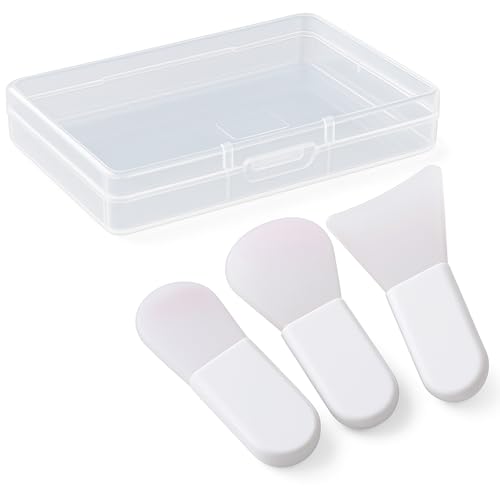 Kit 4 Pincéis Aplicadores de Silicone para Cremes Faciais, Máscaras e Argilas | Acompanha estojo – Portáteis, Higiênicos e Reutilizáveis