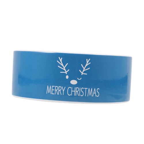 VICASKY Ciotola Natalizia per Gatti Motivo Pupazzo Renna Contenitore e Acqua Animali Domestici Design Liscio Facile da Pulire