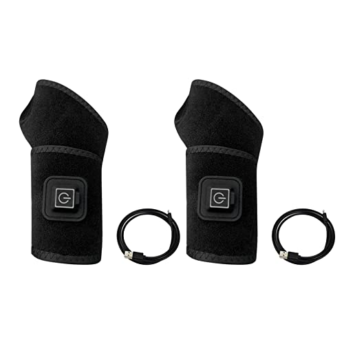 Kznifmk 2X MuñEquera Calentador de MuñEca Calentador de MuñEca Calentador Eléctrico Almohadillas Calefactoras de MuñEca