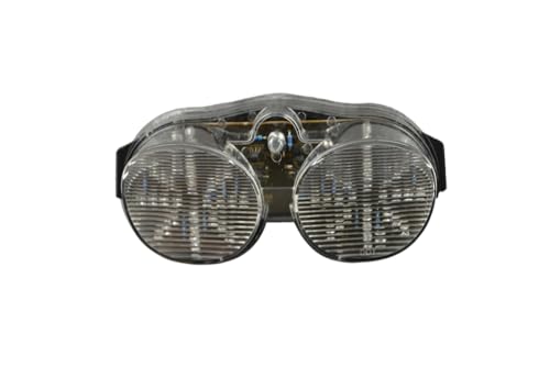 Feu arrière LED pour Yamaha XJR 1300 et YZF R6 avec clignotants intégrés blanc