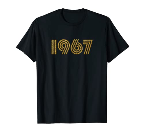 1967 - Año de nacimiento hito cumpleaños Retro Funk Disco Camiseta