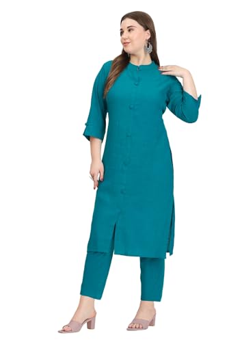 Image of SINDOORI Collar Kurta for Women Solid Colour S to 6XL Plus Size Kurta for Women