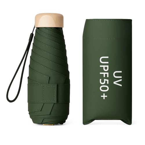 Image of ๐ช๐ข๐ข๐ ๐ญ๐ฌ UV Travel ๐ ๐ถ๐ป๐ถ ๐๐ผ๐น๐ฑ๐ถ๐ป๐ด Ultra Compact pastel ๐จ๐บ๐ฏ๐ฟ๐ฒ๐น๐น๐ฎ with Case, Manual Open ๐ฒ ๐ฅ๐ถ๐ฏ๐ Lightweight ๐ฃ๐ผ๐ฟ๐๐ฎ๐ฏ๐น๐ฒ, Small Sun & Rain ๐ฃ๐ผ๐ฐ๐ธ๐ฒ๐ ๐จ๐บ๐ฏ๐ฟ๐ฒ๐น๐น๐ฎ for Men and Women- Use in ๐ฅ๐ฎ๐ถ๐ป & ๐ฆ๐๐บ๐บ๐ฒ๐ฟ