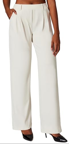 Heathyoga Womens Dress Pants Pull On Wide Leg Stretchy Work