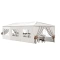 ONUUNPY Party Tent 10'x30' Outdoor Wedding Canopy Tents for Parties with with 8 Removable Sidewalls for Holiday Birthday Graduation BBQ Heavy Duty Event Booths Waterproof Gazebo Shelter(Lily White
