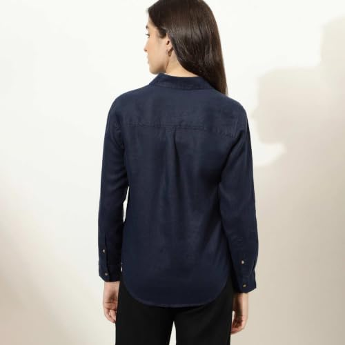 Image of Marks & Spencer Pack of 2 Poly Mix Spread Collar Shirt