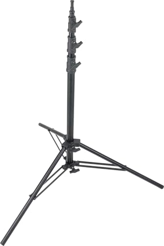 Image of Kupo Midi Baby Kit Stand, Lightweight Aluminum Stand with Welded Baby Stud, Supports 19.8lbs, Max Height 10.3 inch, Professional Serviceable Design - Black (KS106311)