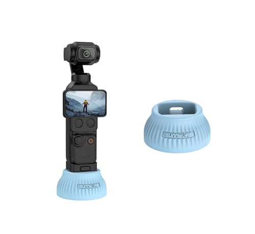 Support de base antidérapant en silicone bleu pour DJI Osmo Pocket 3