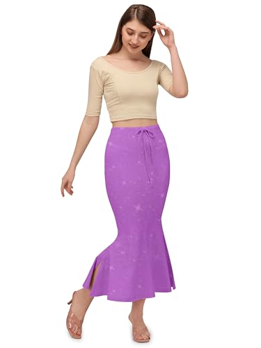 Image of Mehrang Stretchable Shimmer Saree Shapewear Petticoat for Women, Skirts for Women,Shape Wear Dress for Saree