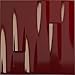Ekena Millwork 19 5/8"W x 19 5/8"H Hamilton EnduraWall Decorative 3D Wall Panel, Gloss Merlot (Covers 2.67 Sq. Ft.