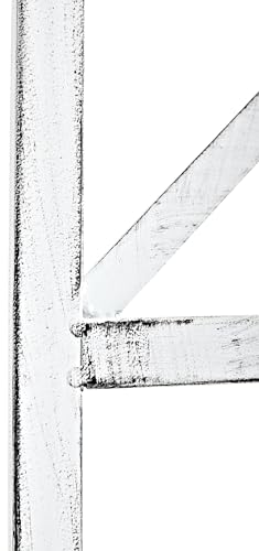 CLP 2er Set Rankgitter Trigo Zur Wandbefestigung I Rankhilfe Für Die Wand I Rankzaun Aus Lackiertem Metall, Farbe:antik weiß