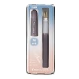 Pilot Kakuno Fountain Pen Madoromi Color Series, Gold (Smiley Face) Medium Nib, Perfect for Beginners and Creative Expression, Brown, PFKA-1MDBNM