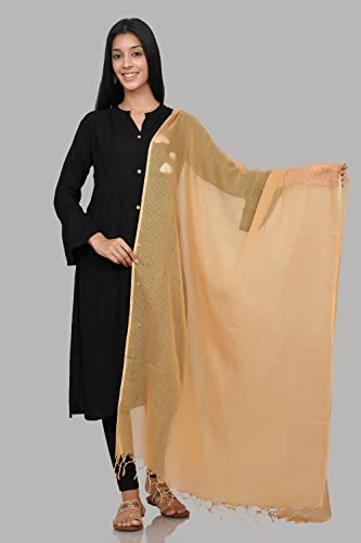 Image of Women's Self Design Cotton Kota Doria Dupatta