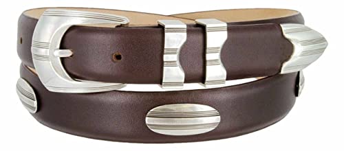 BS8120 Genuine Full-Grain Cowhide Leather Designer Golf Dress Belt 1-1/8