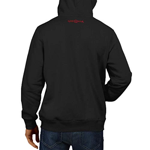 Moletom God Of War Omega Hood, Banana Geek, Masculino, Preto (Vermelho), M
