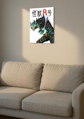 Image of NIJUKA Anime Printed A4 Size Metal sheet Poster For Home And Room Decoration | For Anime Art Fans Boys And Girls (Kaiju No 8 Poster)