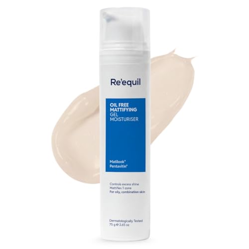 Re'equil Oil Free Mattifying Gel Moisturiser | Controls excess oi...