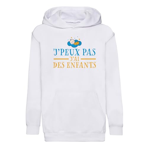 Sweat à capuche enfant J'Peux Pas J'Ai des Enfants premium en coton