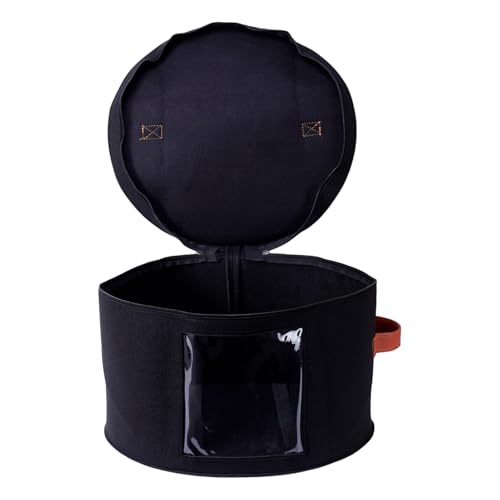 Sombrerera De Viaje Grande, Caja De Almacenamiento De Sombreros Desplegable Con Tapa, Sombrereras Redondas Plegables, Bolsa Para Guardar Juguetes De Peluche, Organizador De Sombreros Decorativo