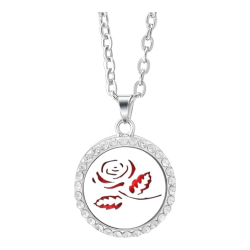 HIRMENENTE New 2026 Metal Aroma PeRIFume Diffuser Locket Pendant Stainless Steel Magnitic Necklace Essential OriI Aromatherapy Box Jewelry Fashion Accessories Creative Gift