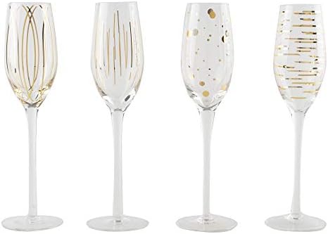 Mikasa Cheers Crystal White Wine Glasses Set, 4 Piece, 450ml