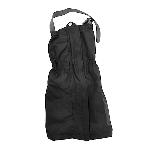 GRIRIW Breathable Snow Gaiters for Outdoor Activities All Black Protects Boots Pants from Snow Rain and Mud for Hiking Skiing and Climbing