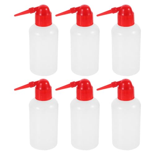 MAGICLULU Angled Spout Cleaning Bottles 6 Squeeze Bottles Accurate Water Measurement for Lab Home