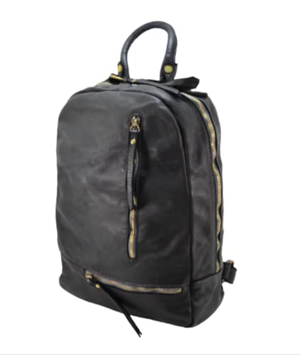 Sac à dos Karin en cuir lavé italien idéal pour le travail et les sorties citadines