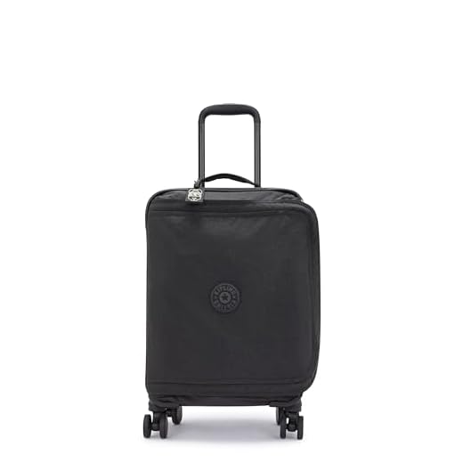 Kipling SPONTANEOUS S, Maleta de cabina, con 4 ruedas 360°, Candado TSA, 53 cm, 37.5 L, Negro (Black Noir)