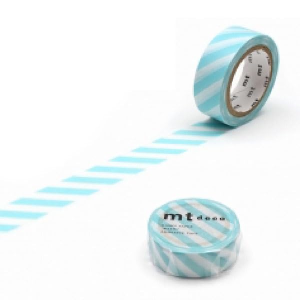 Amazon.co.jp: mt マスキングテープ 1P ストライプ ミントブルー (15mm