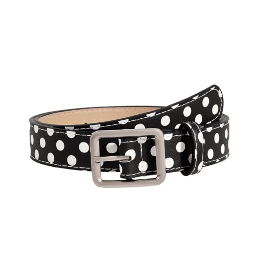 Ceinture à pois robuste style années 90 pour ceinturer les manteaux et vestes