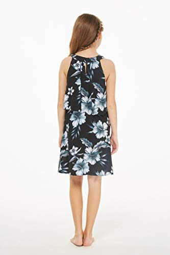 Image of Hawaii Hangover Family Matching Hawaiian Clothes, Midnight Bloom | Family matching Hawaiian outfits, Midnight Bloom, lightweight rayon, machine washable, tropical floral print, luaus, cruises
