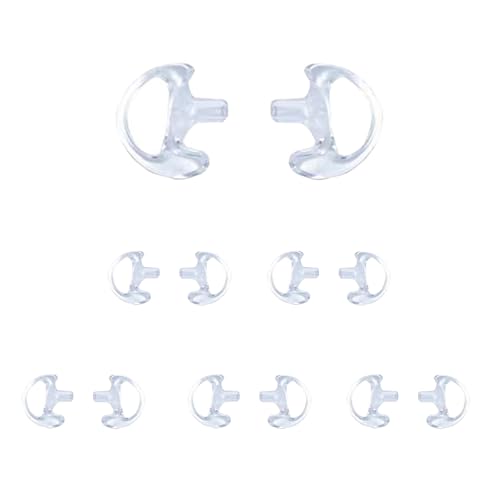 Consejos para Comprar Bobinadoras de pared los 5 más buscados. 43 Sarcia - Oreja transparente suave, izquierda/derecha, mediano, para walkie talkie bidireccional, radio, vigilancia, auriculares, kit de audio de tubo de bobina acústica, 6 pares