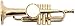 Gold Trumpet Miniature Replica Magnet, Size 2.5 inch