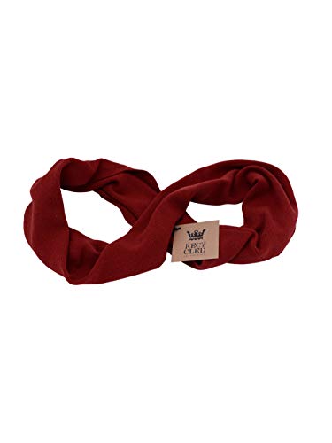 Dalle Piane Cashmere - Geschlossener Schal aus 100% regeneriertem Kaschmir - für Frau, Farbe: Rot, Einheitsgröße Cover