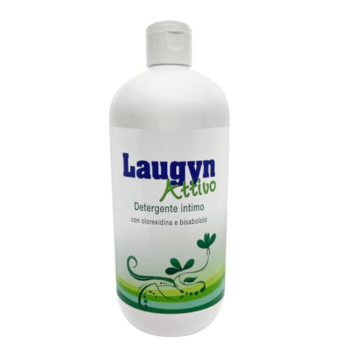 Detergente íntimo ACTIVO, pH 4 para una protección diaria eficaz de la flora bacteriana vaginal, con Clorhexidina y Bisabolol y aceites esenciales de Tomillo, Lavanda y Caléndula - 500 ml