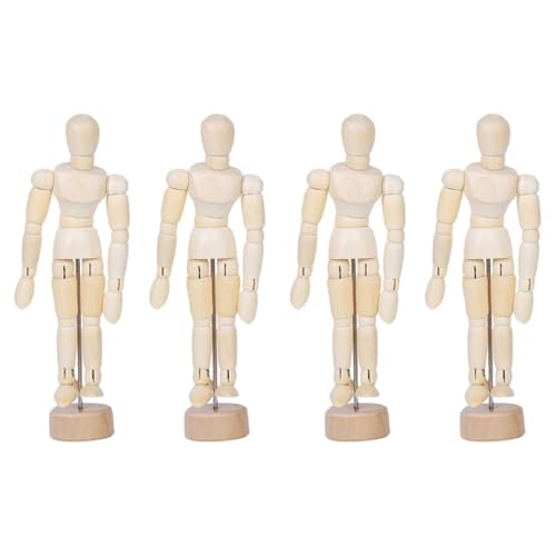 Wooden Joints Articulated Figure for Drawing and Decoration