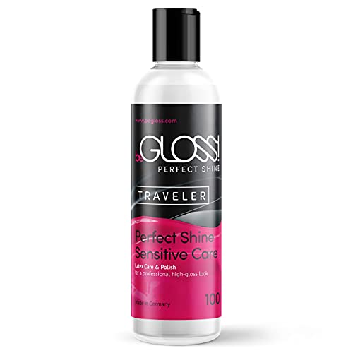 BeGLOSS Perfect Shine Traveler 100 ml – Smalto in lattice – Ultimate Gloss Shine – Il lubrificante per lo smalto e la cura di gomma e lattice abbigliamento