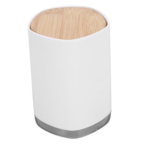 OUNONA Press Type Toothpick Holder with Lid Stylish Toothpick Dispenser for Kitchen Home Material Chic Design Space Saving Storage